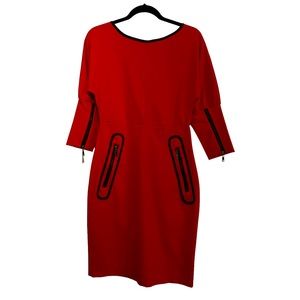 New with tags Sleek Red and Black Dress
